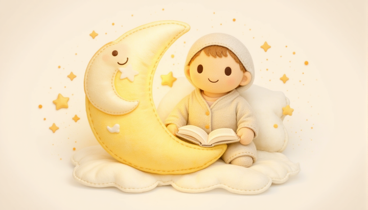 Illustration NEA KIDZ - Le rituel du soir sans Ã©cran : histoire, duaa et sommeil paisible